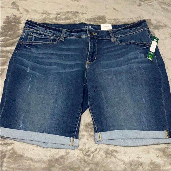 time and tru denim shorts